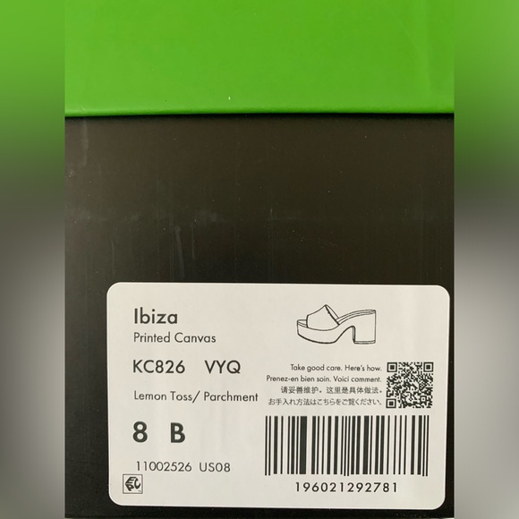 Kate Spade New York Ibiza Platform Mule Sandals Lemon Toss - Picture 8 of 8